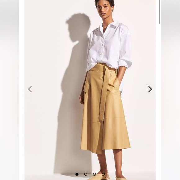 Vince Dresses & Skirts - Vince belted leather wrap skirt